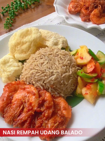 Nasi Rempah Udang Balado